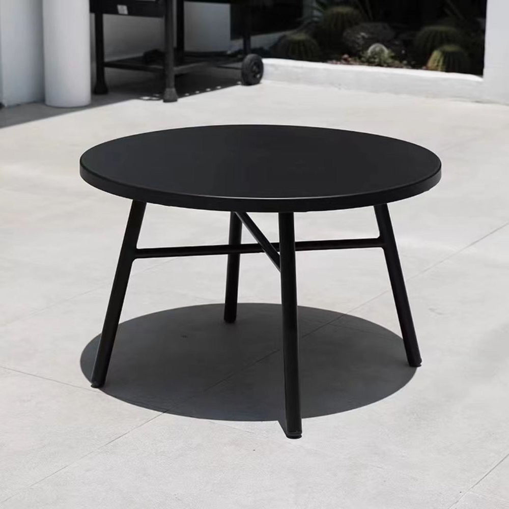 Outdoor table and chair set - rustic iron patio furniture for balconies, commercial use, open-air tea and beverage shops, and casual seating