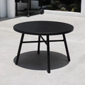 Outdoor table and chair set - rustic iron patio furniture for balconies, commercial use, open-air tea and beverage shops, and casual seating