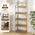 Installation-free bookshelf floor-standing multi-layer kids book storage rack simple bookshelf for home living room bedroom storage rack iron