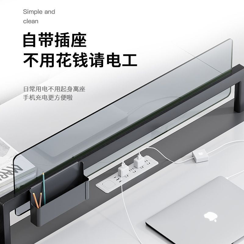 Office desk set for 2, 4, or 6 employees - modern minimalist workstation with chairs, ideal for office spaces and workstations