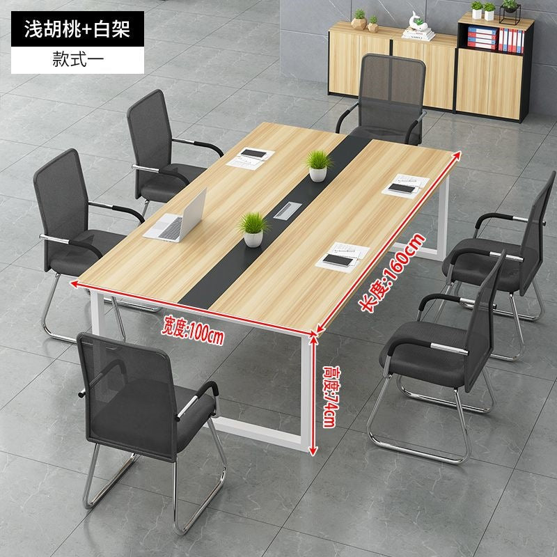 Conference room bench table, small office furniture, negotiation table, training table, office desk and chair combination, multi-person desk