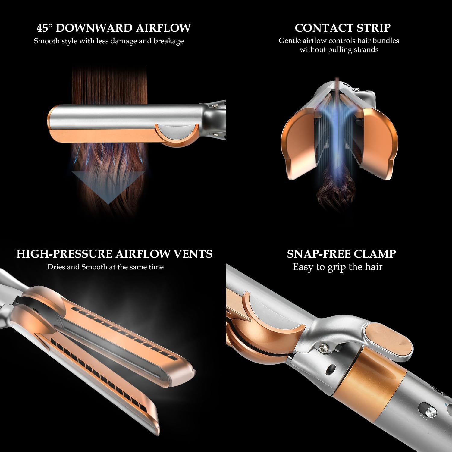 Cross-border Mousen S05 curling iron accessories hair dryer splint wet and dry hair straightener splint household electric hair dryer