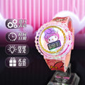 New light-up musical kids' watch with 360° rotating gyro electronic display - sanrio cartoon student toy watch