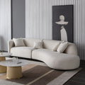 Italian scandinavian living room casualall-in-one japanese cashmere fabric curved special-shaped sofa foshan furniture wholesale