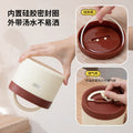 Student insulated lunch box, office worker bento box, stainless steel lunch container, soup jar, microwaveable, portable