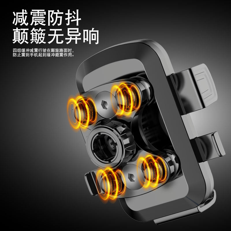New car phone holder - suction cup & air vent mount - universal fit with automatic retractable arm