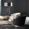 Foshan italian normcore casual chair accessible luxury living room fabric rotating bedroom dressing chair negotiation single sofa chair