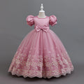 export girls' dress - lace & mesh panel, mid-to-large size, ready-to-ship, dropshipping available