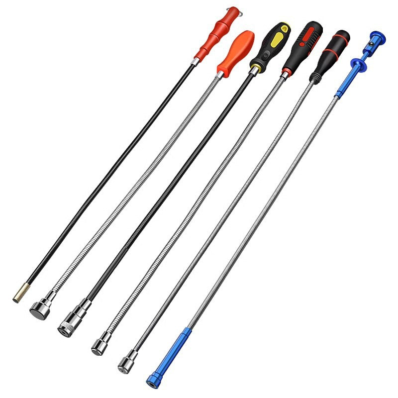 Baolian strong magnetic iron picker auto repair strong stick suction screw tool for home with light bendable metal suction rod