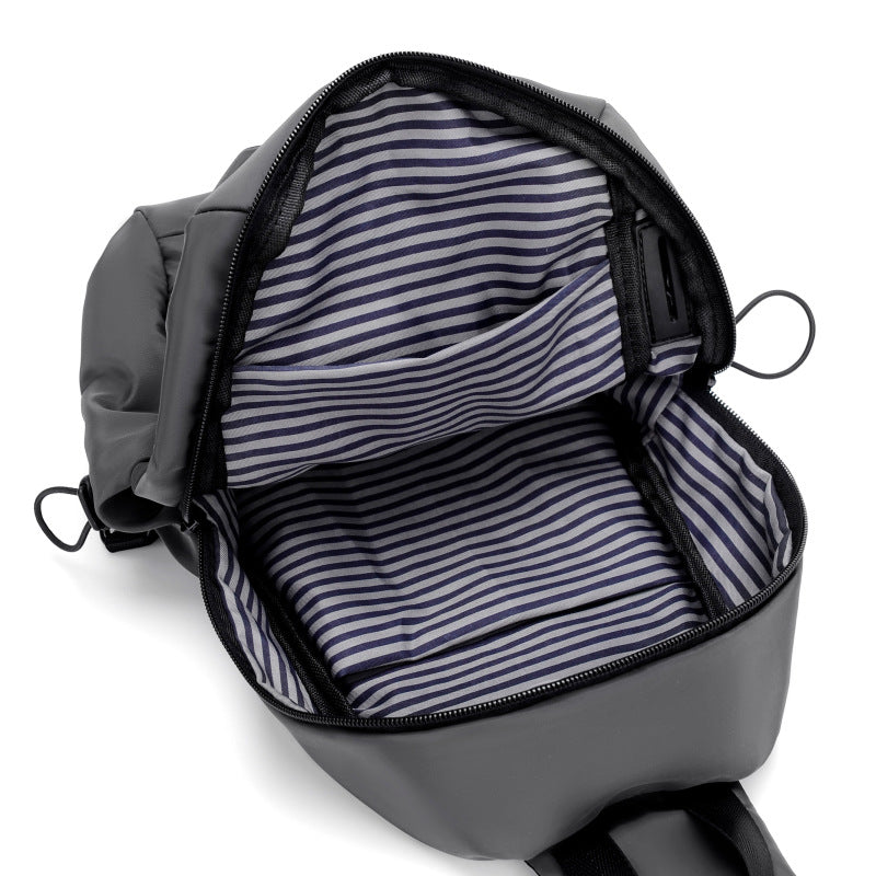 New quality breast bag men's shoulder bag usb charging leisure outdoor sports trendy messenger bag gifts can be printed logo