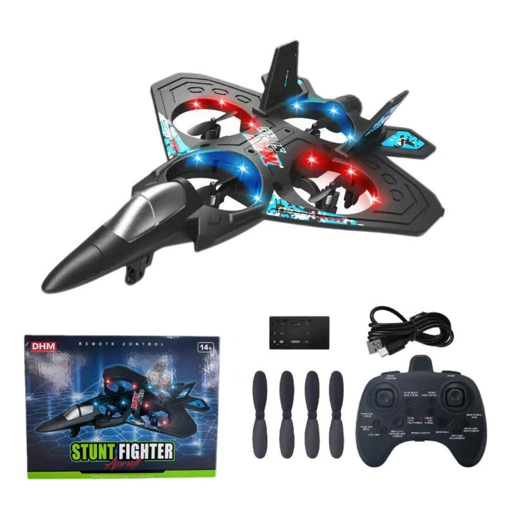v18 remote control stunt foam fighter gravity sensing kids' quadcopter drone toy for boys