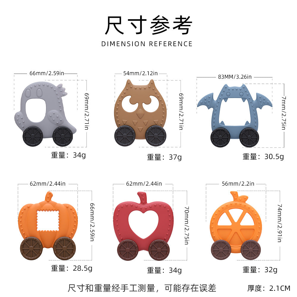 Cross-border silicone toothpaste combination set, fruit toothpaste, animal toothpaste, gamepad, tooth grinding stick, baby biting glue