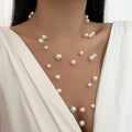 European and american cross-border fully managed best-selling jewelry, fashionable and accessible luxury pearl tassel necklace, versatile layered sweater chain necklace