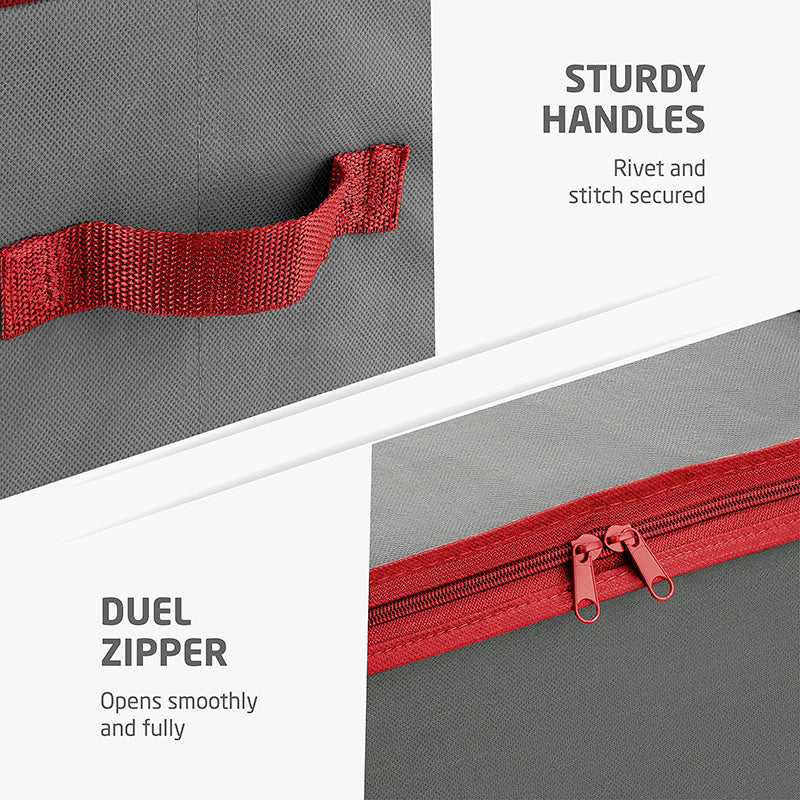 Christmas Ornament Storage Box Holds 64 Lattice Holiday Ornament Balls with Divider Holiday Storage Container