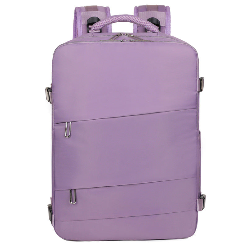 New business commuter backpack men's and women's pull rod travel backpack multi-layer simple casual laptop bag