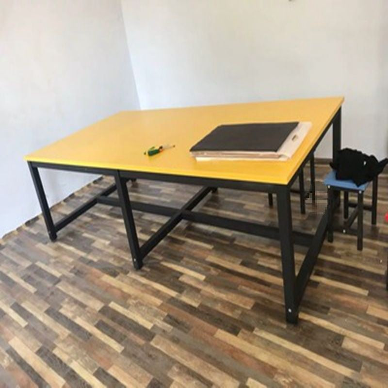 Kindergarten primary school students color desks and chairs children's studio training painting table art manual tutoring class