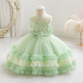 Exportready-made girldressbows tutu cake princess dress first birthday evening dressbaby dress
