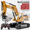 alloy remote control excavator toy car kids boys large engineering vehicle excavator toy wireless excavator