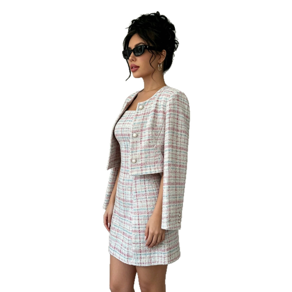 european and american cross-border women's fashion new spring/summer sequin dress - chanel-inspired style