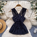 French pleated work clothing style halter suspender women's summer silmslimming look hot girl eleganttopsclassy sense vest