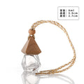 8ml car air freshener empty bottle - square cap, interior car ornament, decorative glass perfume bottle, essential oil dispensing bottle