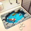 3d visual trap floor mat bathroom absorbent mat non-slip foot mat entrance door mat entrance door mat