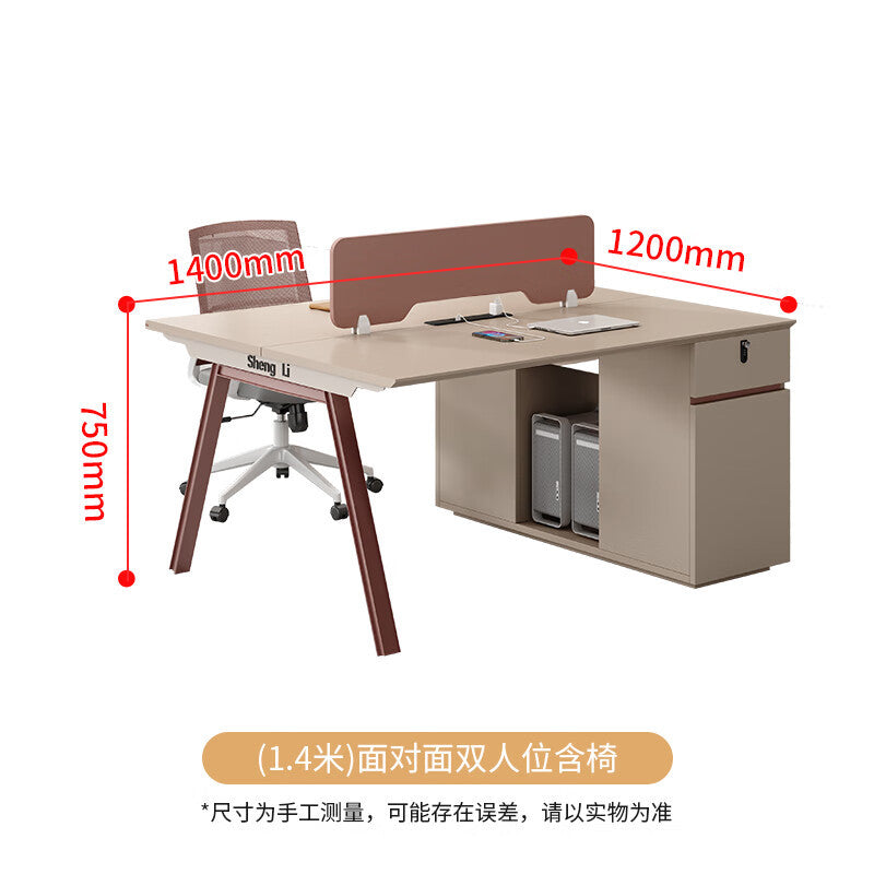 Saint li staff office desk and chair set - minimalist computer desk, employee desk, office workstation