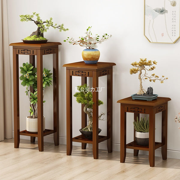 Flower rack living room floor-to-ceiling potted plant rack balcony simple Chinese multi-layer flower pot succulent plant rack