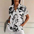 wholesale women's short-sleeved shirts, trendy shirt with hot-selling cross-border print designs, dropshipping available