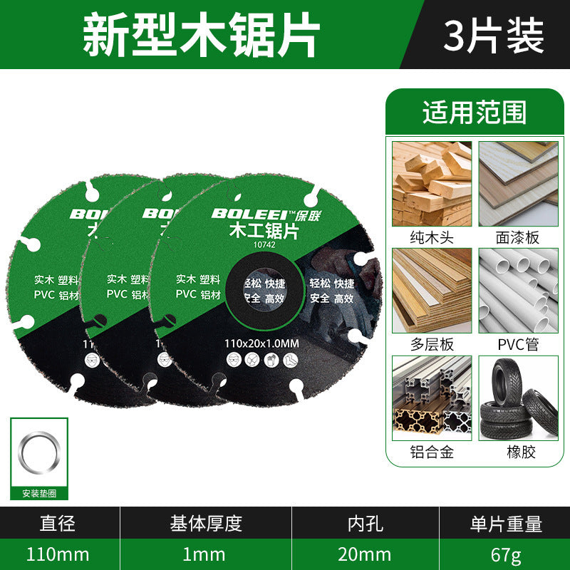 New woodworking saw blade 4inch - alloy cutting disc for pvc, plastic, aluminum, and solid wood - specifically designed for electric saws, angle grinders, and cutting machines