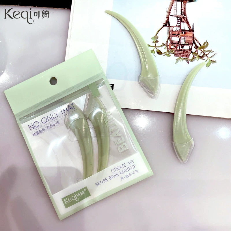 Keqi 3-pack of foldable eyebrow trimming knives, beauty tools, eyebrow trimming blades, women's eyebrow shaving knives collection