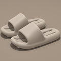 Eva couple's bathroom slippers - men's summer anti-slip home indoor bath slippers - women's hollow-out thick-soled drainage slides for home use