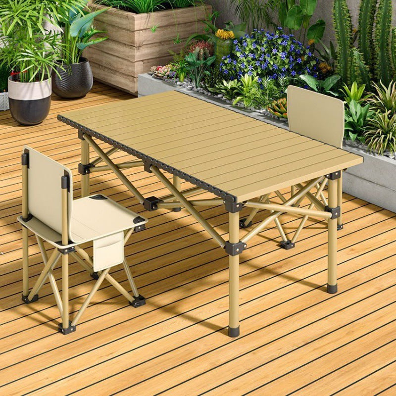 Outdoor folding folding table full set of portable chair storage bag camping folding chair table and chair set 1