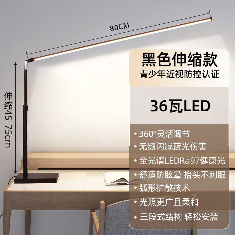 Led desk lamp - eye protection, reading light, study & work lamp - ideal for homework, students, kids, dorm rooms - full spectrum lighting
