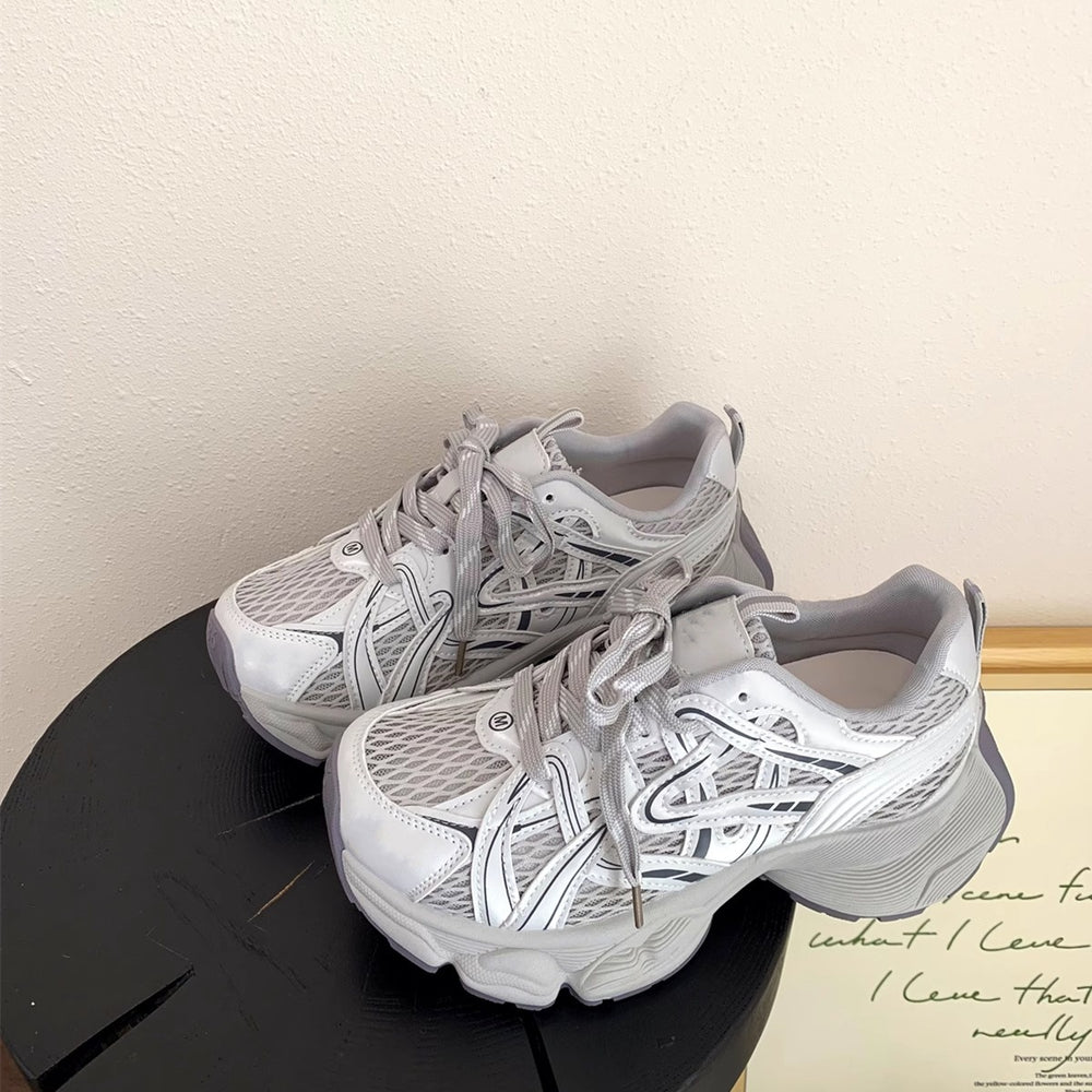 Thick sole dad shoes for women 2026 summernew arrivaleasiest for matchpetites lightweight breathable casual shoes height increasing shoes