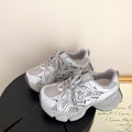 Thick sole dad shoes for women 2026 summernew arrivaleasiest for matchpetites lightweight breathable casual shoes height increasing shoes