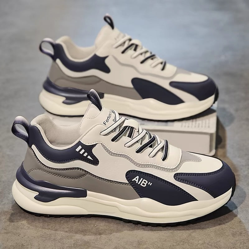 2024 summer men's shoes new breathable shoes men's sports shoes Korean version trendy versatile platform casual dad shoes