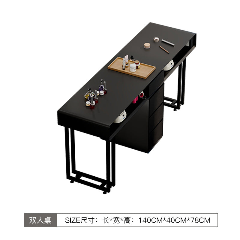 Cream style manicure table and chair set Japanese single double manicure light luxury Internet celebrities ins manicure table manicure shop