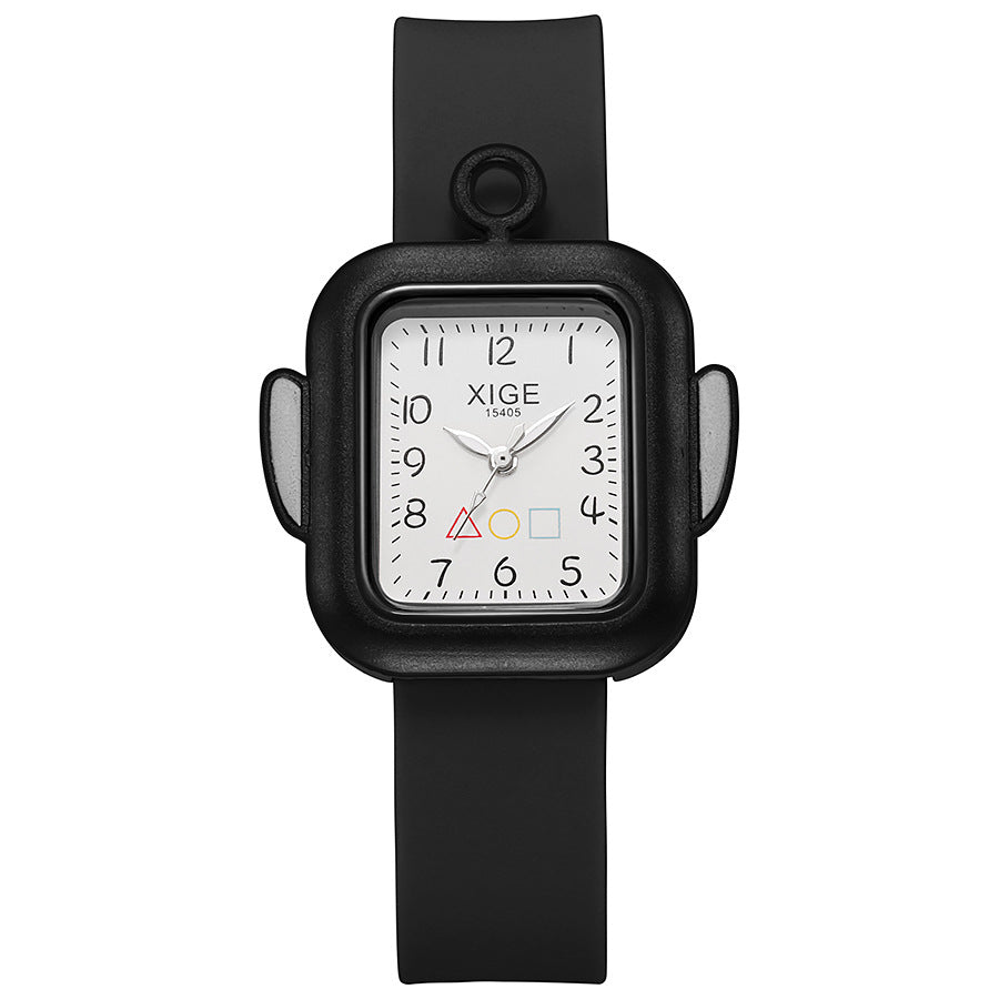 New cute kids' waterproof quartz watch - candy color minimalist silicone sports gift watch - children's watch