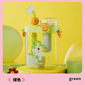 2025 new divided double-drink cup - creative and cute student water bottle for school, one-lid dual-use shaker cup, sports cup