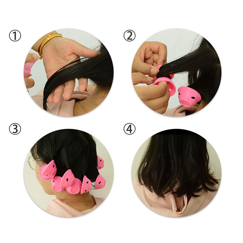 Directly from the manufacturer Mushroom curling iron,  bell hair curl size number Soft silicone PVC packaging spot
