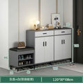 120cm four-door, two-drawer shoe stool [iron gray]