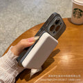 Apple 16promax electroplated ice-like ag glass thin ring magnetic phone case suitable for iphone15/14 cross-border