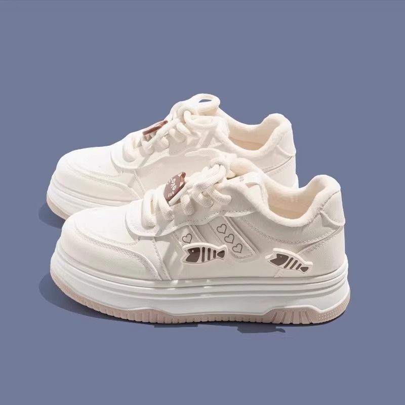 Girls' athletic shoes - new  autumn collection: breathable mesh sneakers, white shoes, skate shoes for kids and big kids