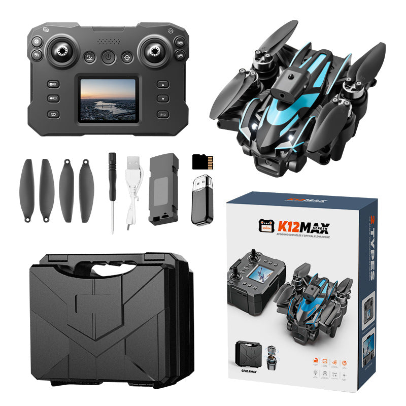 K12max drone - long-endurance professional aerial photography drone with screen, remote control, brushless motor, quadcopter toy
