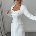 fashion casualfashion style grids long-sleeved skirt dress women's clothing  fall and winter  independent