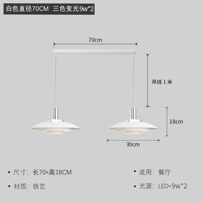 UFO chandelier American medieval vintage light 2025 new creative personality design art bar restaurant light