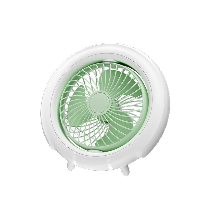 small fan desktop foldable mini for home dormitory special hanging bed night light charging shaking head circulation fan