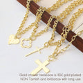 European and american cross-border star necklace set - women's statement metal hollow-out street style jewelry