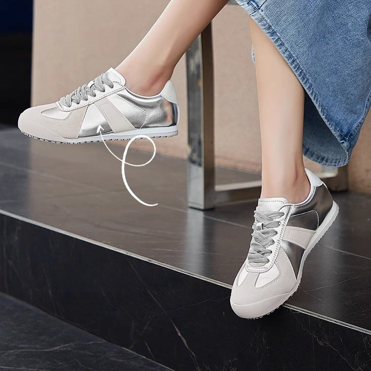Argan shoes women's summer thin breathable white shoes 2026 new arrival ballet training shoes popular lightweight dad shoes